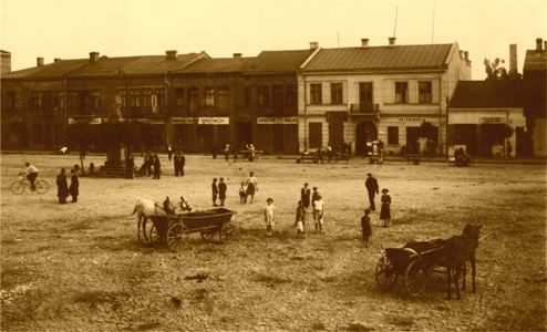 Rynek w Szczekocinach XX-lecie międzywojenne