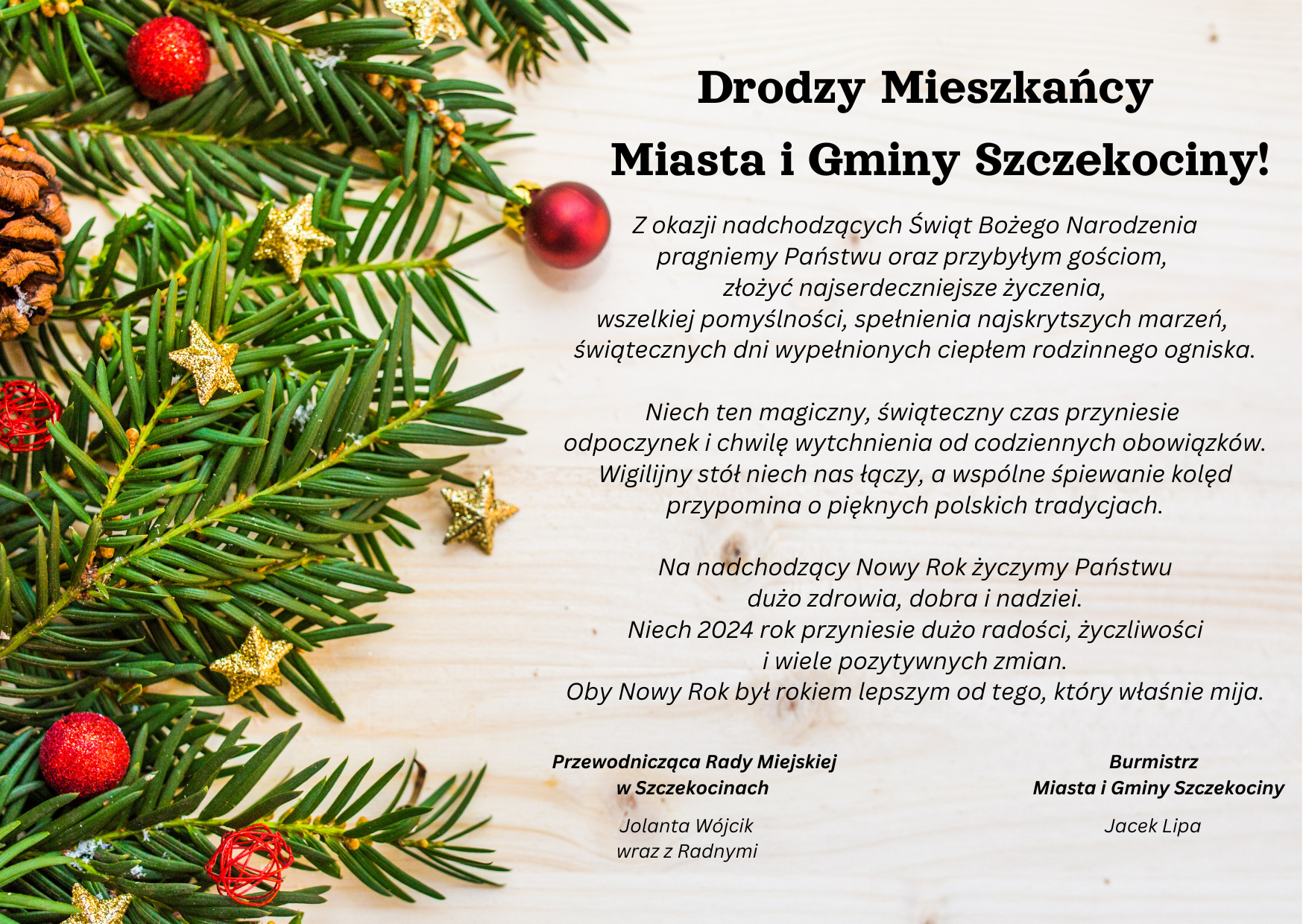 Życzenia Boże Narodzenie