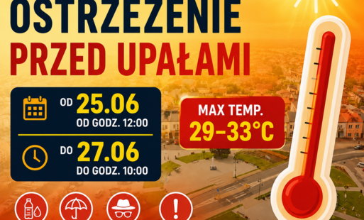 Zdjęcie do Ostrzeżenie meteorologiczne &ndash; upały. Rekomendacje działań w związku z falami upał&oacute;w.
