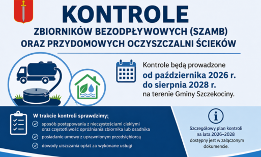 Zdjęcie do Kontrole zbiornik&oacute;w bezodpływowych (szamb) oraz przydomowych oczyszczalni ściek&oacute;w