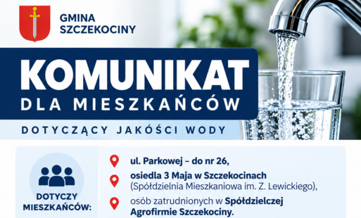 Zdjęcie do KOMUNIKAT W SPRAWIE JAKOŚCI WODY