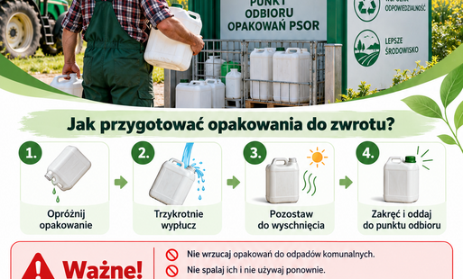 Zdjęcie do System PSOR &ndash; bezpłatny odbi&oacute;r opakowań po środkach ochrony roślin