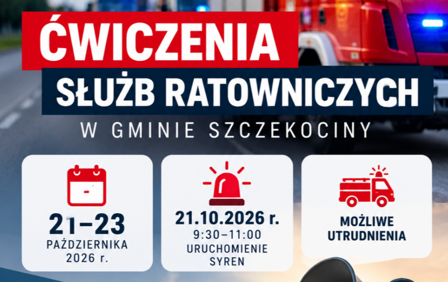 Ćwiczenia zarządzania kryzysowego „Wind Strike 26” w Gminie Szczekociny